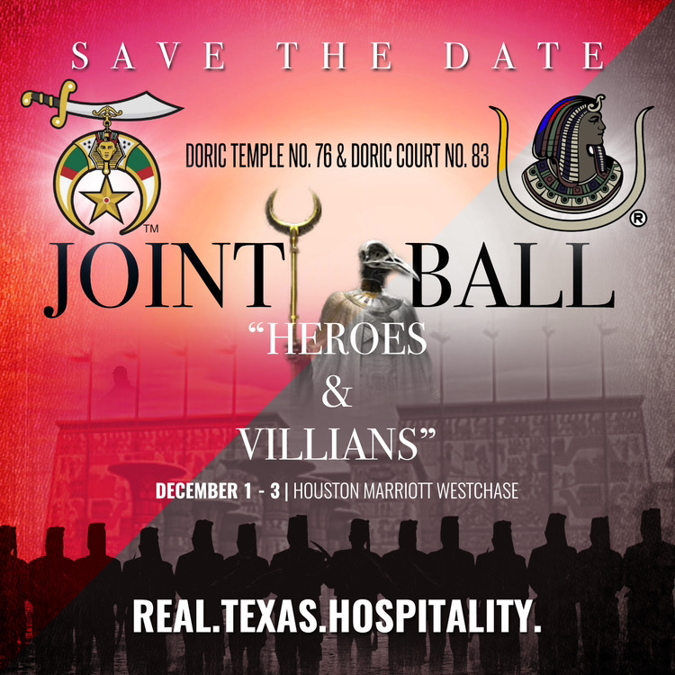 Doric Temple Annual Ball Flyer